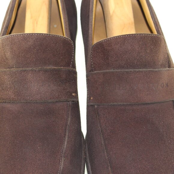 Louis Vuitton Brown Suede Leather Loafer Slip One Shoe (8.5 US) - Picture 10 of 14